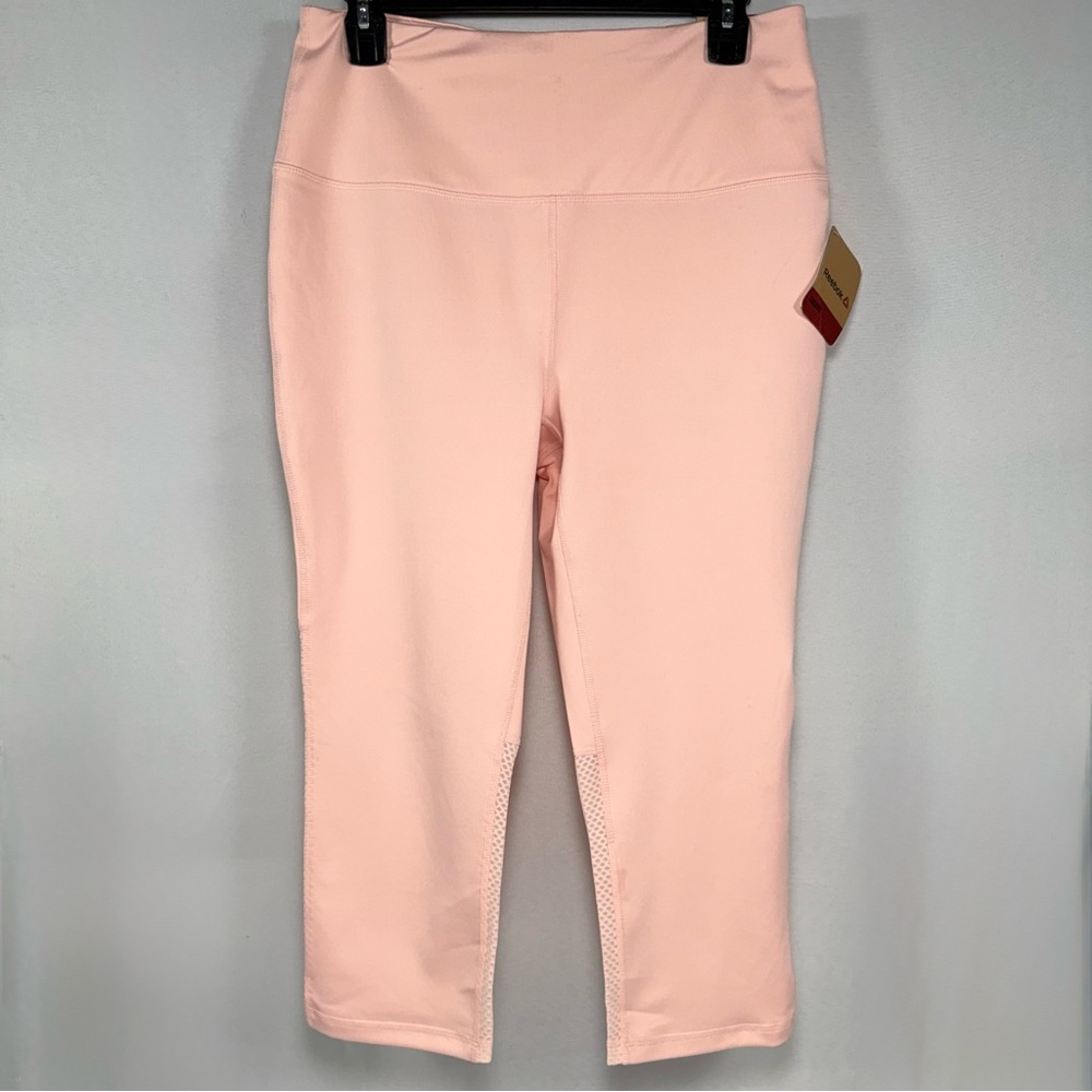 High Rise Reebok Impatiens Pink Align Capri Size L Large - Picture 2 of 13